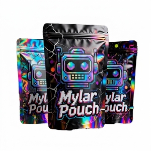 Custom Printed Reusable Plastic Heat Seal Ziplock Baggies Mylar Pouch Stand Up Zipper Bag 3.5 Resealable Smell Proof Bags - Product Image 1
