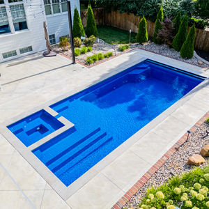 สระว่ายน้ำสำเร็จรูปใต้ดินอเนกประสงค์จากไฟเบอร์กลาส FRP ใช้งานได้ทันที - Product Image 2