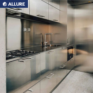 Allure Smart Complete Modern Stainless <strong>Kitchen</strong> Cabinet Design Sets 304 Stainless Steel <strong>Apron</strong> Farmhouse <strong>Kitchen</strong> Sink - Product Image 2