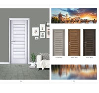 Pintu Interior Laminasi Tahan Air dengan Lapisan MDF/Kayu/PVC