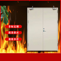 Porte ignifuge en acier isolée à double passage ouvert pour centre commercial