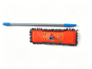 <span class=keywords><strong>Mop</strong></span> Industriale Commerciale con Manico Lungo <span class=keywords><strong>40cm</strong></span> in Metallo e Testa in Ciniglia, Auto-Intrecciante e Retrattile per Rimozione Polvere - Product Image 5