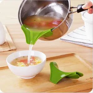 Dropshipping Europe Outil gadget de cuisine avec un déflecteur d'entonnoir de bec de soupe en silicone anti-déversement créatif