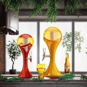 Dispensador de zumo doméstico con carga solar de grado alimenticio portátil de 3L esférico personalizable, máquina de <span class=keywords><strong>torre</strong></span> de bebidas de Hotel, tubos de hielo para el hogar - Product Image 2