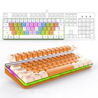 ZEHAO Vente en gros PC ordinateur USB filaire 61 touches Mini clavier de jeu mécanique RVB LED
