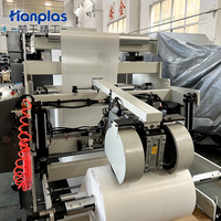 HP-RD Hanplas haute vitesse PE PP entrelacé dessiner bande sac à ordures feuille de Table sacs sur rouleau faisant la Machine