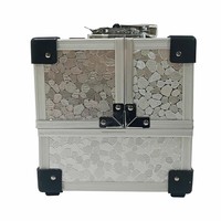 Boîte de rangement de maquillage professionnel Aluminummakeup bag Case Travel Cosmetic box case pour les femmes