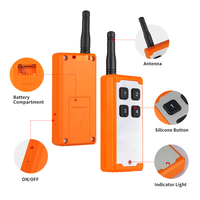Receptor de Control LED inalámbrico RF de automatización del hogar Industrial DC 433MHz Aprendizaje de choque de plástico para puerta de garaje grúa puerta remota