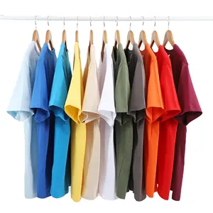 SanDian180g新しいTシャツ100% コットンブランクプレーン特大Tシャツカスタムはロゴ印刷とサイズのメンズTシャツを追加できます