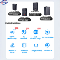 Mini traceur GPS 4G LTE pour voiture avec géolocalisation, 9V-90V universel, petite taille, rechargeable, pour enfants, biens personnels, dispositif anti-perte