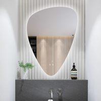 Smart Mirror LED Bathroom Mirror Anti-Fog Dimmable Wall Mounted Backlit Vanity Mirror with Touch Switch Factory Customization