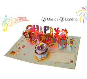 Biglietto d'<span class=keywords><strong>Auguri</strong></span> <span class=keywords><strong>di</strong></span> <span class=keywords><strong>Compleanno</strong></span> 3D Pop-up <span class=keywords><strong>di</strong></span> Lusso con Musica e Luci, Design Orsetto e Torta, con Suono e Illuminazione, per Regalo <span class=keywords><strong>di</strong></span> <span class=keywords><strong>Compleanno</strong></span> - Product Image 2