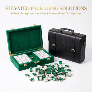 Juego de Mahjong Americano de 4 Capas, Acrílico, Diseño Nuevo del Mago de Oz, Verde <span class=keywords><strong>Esmeralda</strong></span>, Grabado Personalizado, Listo para Enviar - Product Image 4