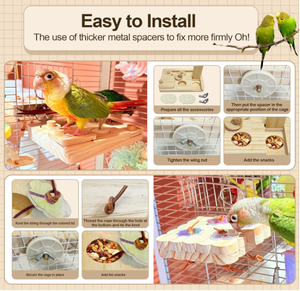 Jouets de recherche de nourriture pour oiseaux en bois FSC & BSCI, puzzle interactif pour <span class=keywords><strong>cage</strong></span>, jouets d'enrichissement d'oiseaux - Product Image 5