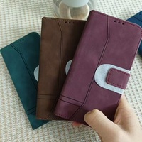 Étui portefeuille en cuir PU pour iPhone 15 16 17 Pro Max Plus avec support, fentes pour cartes, fermeture magnétique et coque antichoc