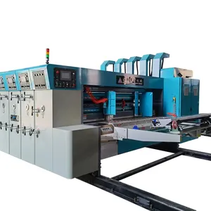 Автоматическая высокоскоростная гофрированная картонная коробка Флексографская печатная машина для резки бумажного картона
