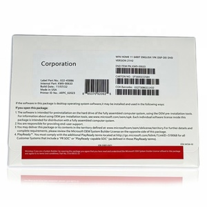 Win 11 Home DVD DSP OEM Package 64 bits Version anglaise 100% Activation en ligne Win11 Home Comprend un code clé et un <span class=keywords><strong>CD</strong></span> système en stock - Product Image 4