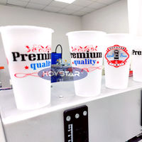 Máquina de serigrafía para vasos desechables de papel, máquina impresora de vasos PET de plástico para imprimir imágenes en tazas de té, serigrafía.