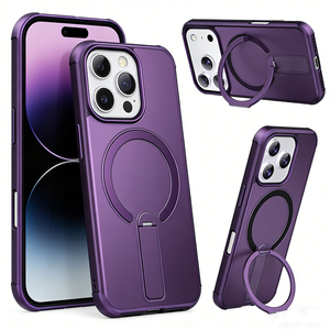 <span class=keywords><strong>Coque</strong></span> de téléphone magnétique mate personnalisée à succès pour 17/16, design luxueux, motif rayé, support - Product Image 4