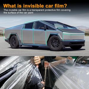 Pour Tesla Cybertruck 2024 2025 2026 Ensemble complet de film protecteur de peinture PPF prédécoupé pour carrosserie entière de voiture, auto-adhésif, PVC, imperméable - Product Image 4