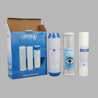 Prix bon marché 3 étages pp udf cto set pack box de haute qualité pour purificateur d'eau potable à domicile