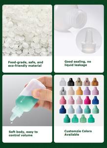 30ml/1oz LDPE flaconi contagocce vuoti di plastica con tappi per liquidi cosmetici sieri di cura della pelle medicina - Product Image 5