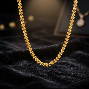 Cadena Cubana de Oro, Chapada en Oro de 18K, Acero Inoxidable, Geométrica, Moderna, Unisex, para Uso Diario, Regalo, Joyería - Product Image 3