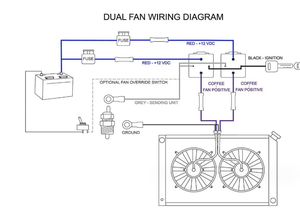 <span class=keywords><strong>Kit</strong></span> de relais de ventilateur <span class=keywords><strong>électrique</strong></span> double <span class=keywords><strong>radiateur</strong></span> <span class=keywords><strong>Kit</strong></span> de <span class=keywords><strong>thermostat</strong></span> de ventilateur <span class=keywords><strong>électrique</strong></span> Capteur de température 185 On 175 Off, Automotive 40 AMP Coo - Product Image 2