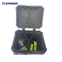TIYPEOR Coffre arrière en aluminium pour moto 36L, grande valise étanche, boîte de rangement pour moto, pour R1200R R1200S R1250GS