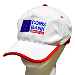 Vente en gros de casquette rouge en sergé de coton casquette électorale personnalisée paquet unique casquette de baseball chapeau