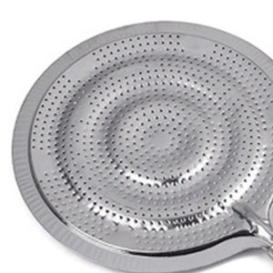 Vòng Nấu Bằng Kim Loại 21Cm Tay Cầm Bằng Gỗ Đồ Dùng Gia Đình Dụng Cụ Nhà Bếp Chảo Khuếch Tán Nhiệt Cho Bếp Ga/Điện/Bếp Cảm Ứng - Product Image 2