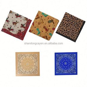 Pañuelo de Moda con Diseño Personalizado y Patrón de Dibujos Animados, Hecho de Algodón, Seda y Poliéster - Product Image 4