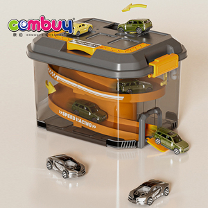 Boîte de rangement parking jouet en plastique moulé sous pression piste de course <span class=keywords><strong>garage</strong></span> voiture - Product Image 4
