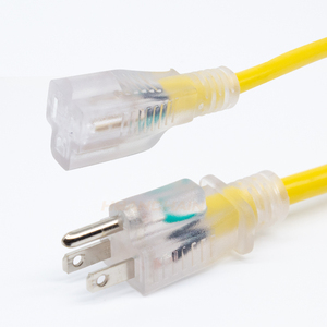Rallonge jaune étanche robuste 12/3 câble d'alimentation électrique rétractable de 25 pieds - Product Image 2