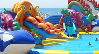 Beau parc gonflable de piscine Offre Spéciale au-dessus de la glissière mobile au sol de parc aquatique à vendre-Château gonflable