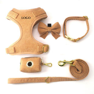 Joymay-Arnés de Pana de Lujo para Perros Pequeños y Grandes, Kit de Correa con LOGOTIPO Personalizado para Mascotas, Entrenamiento Táctico, Color Sólido - Product Image 1