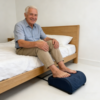 Masseur de pieds à pétrissage avec thérapie thermique, modes de vibration, housse amovible et lavable, base antidérapante, appareil de massage des pieds portable