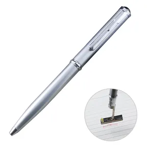 Company Gift Personalized Pen Rubber Stopper Office Tools Black Stamp Self Writing Pen Metal Ballpoint Pen with Stamp