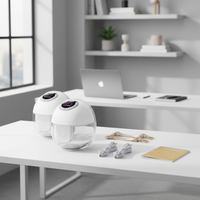 Pompa ASI Elektrik OEM S32 Model Ganda PP Silikon untuk Bayi, Dapat Diisi Ulang via USB, 9 Tingkat, Bebas Ftalat, Portabel, Kecil, Lengkung, Variabel
