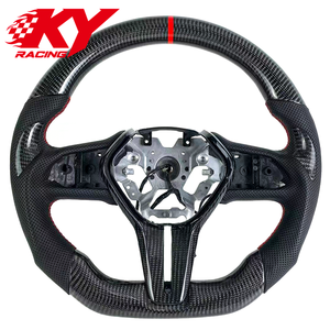 Accesorios interiores para automóviles, volante deportivo personalizado de fibra de carbono y cuero negro, adecuado para Infiniti Q50 Q50s Q60 - Product Image 1