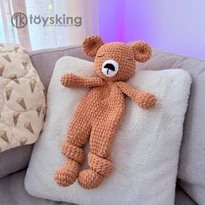Doudou en crochet Renard Rouge - Couverture de sécurité pour bébé faite à la main, jouet en peluche doux pour le sommeil des nouveau-nés et jouet en peluche animal pour la chambre <span class=keywords><strong>d</strong></span>'enfant - Product Image 5