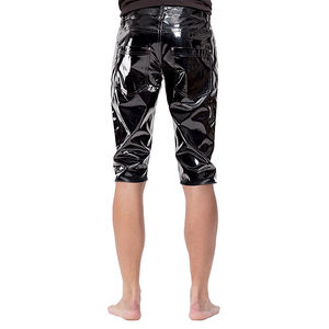 Shorts en PU pour hommes sous-vêtements sexy en cuir verni brillant shorts pour hommes bar discothèque scène spectacle <span class=keywords><strong>tenue</strong></span> pantalon en cuir - Product Image 4