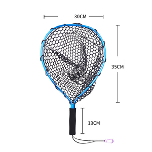 Wholesale Aluminum Alloy Lure Fishing <strong>Nets</strong>,Telescopic Landing <strong>Net</strong> Pole Hand <strong>Net</strong> Silica Gel <strong>Mesh</strong> - Product Image 5