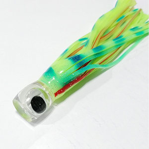 Jupe de poulpe artificielle bionique douce de couleur vive 7.5 pouces 53g pour la pêche à la traîne appât calmar leurres de pêche en mer lac Marlin dorade - Product Image 4