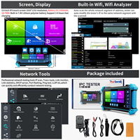 Testeur de câbles POE et outils réseau WiFi Rsrteng IPC-5100 Plus 5,4 pouces pour moniteur de caméra CCTV/IP TVI CVI AHD