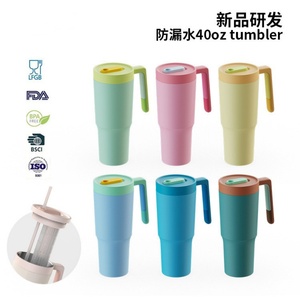 <b>Hot</b> Selling 40oz Insulated Stainless Steel Eco-Friendly Travel Mug Tumbler <b>Hot</b> and Cold Vacuum with Lid and Straw - Product Image 3