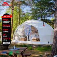 Tente dôme géodésique transparente FEAMONT Premium pour les centres de glamping et l'observation des étoiles en respectueux de l'environnement avec protection intégrale contre les intempéries