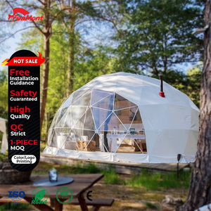 Tente dôme géodésique transparente FEAMONT Premium pour les centres <span class=keywords><strong>de</strong></span> glamping et l'observation des étoiles en respectueux <span class=keywords><strong>de</strong></span> l'environnement avec protection intégrale contre les intempéries - Product Image 1