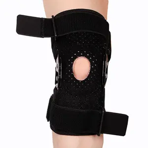 Genouillère en acier de Compression élastique, attelle pour le genou, Support articulé réglable pour la douleur au genou