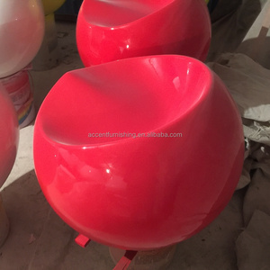 Venta al por mayor barato en forma de manzana FRP ocio taburete bajo para sala de estar colorido interior al aire libre Silla de acento - Product Image 4